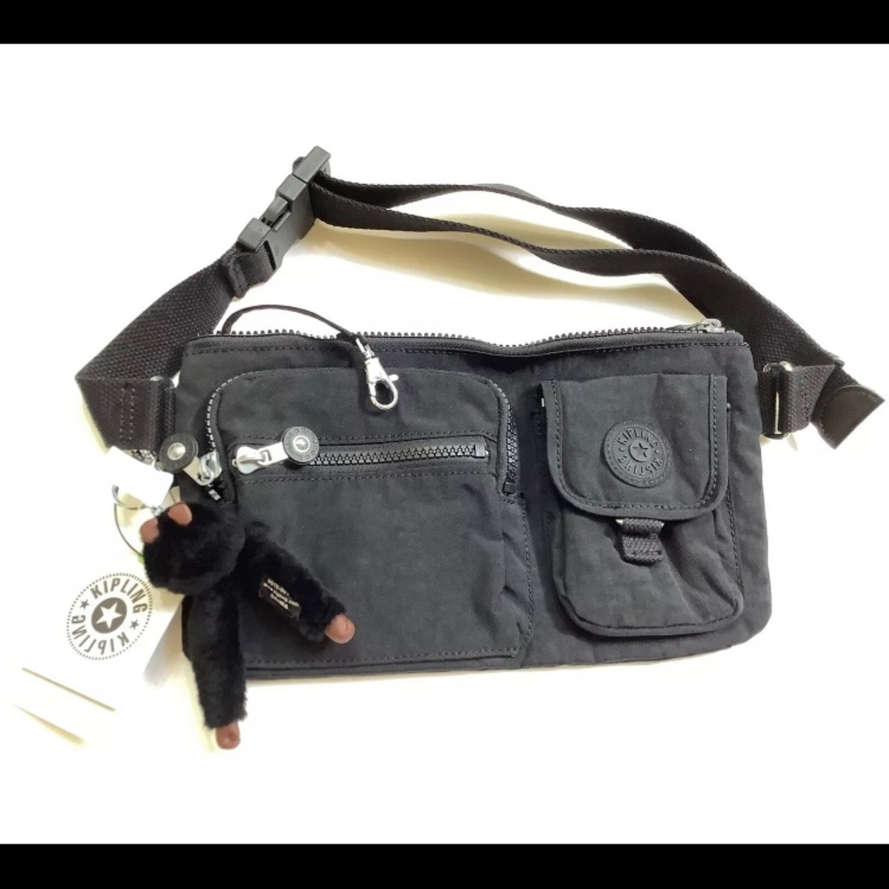 Kipling Black Presto Crossbody and Pouch